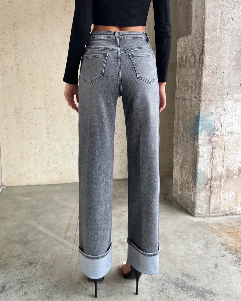 Pontalon Folded Edge Denim