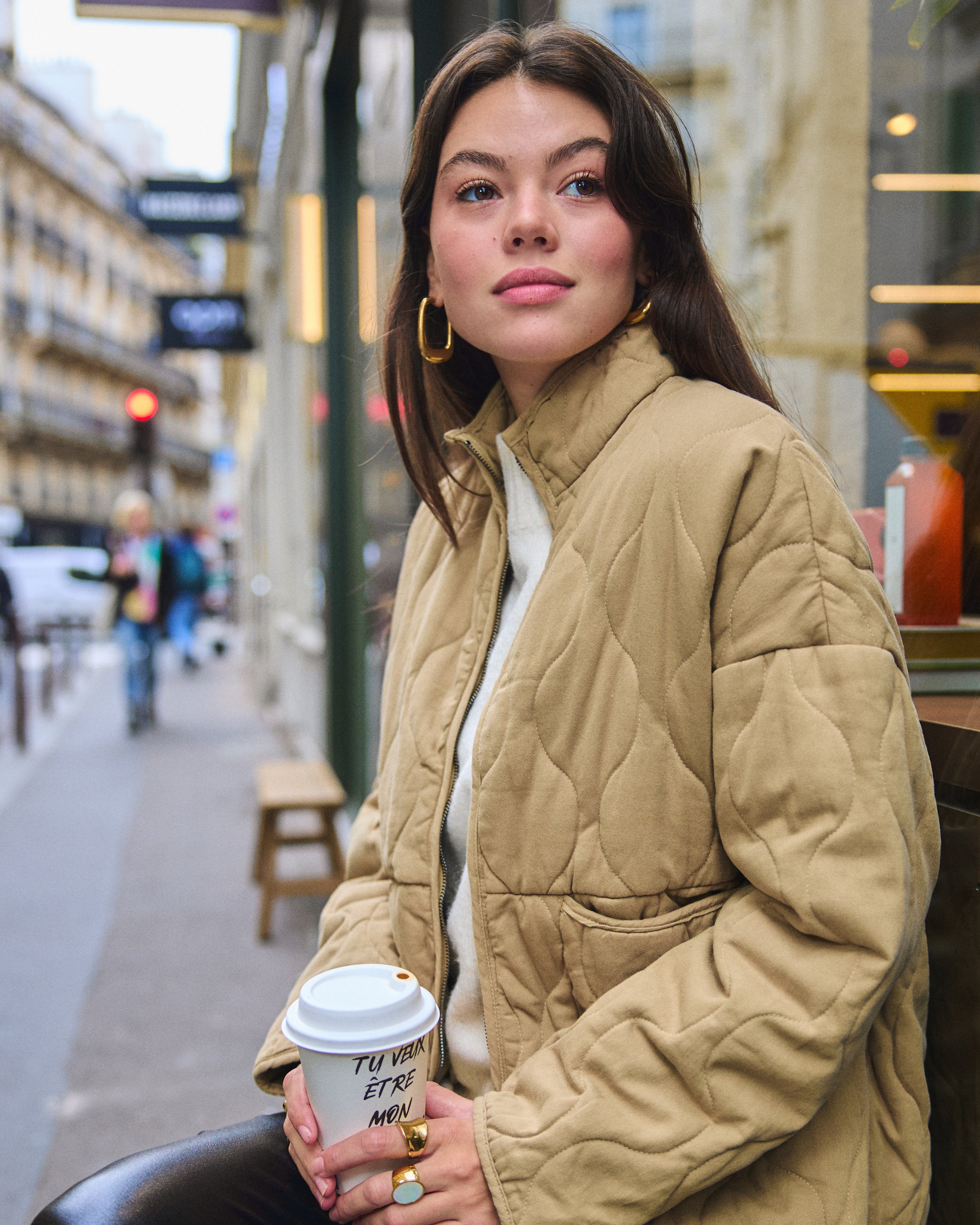 Veste Quilted Beige